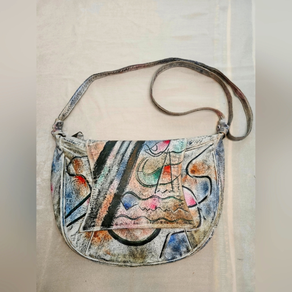 Brit Rosen Handpainted Crossbody Bag